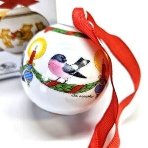 NEW Hutschenreuther Germany Ole Winther Porcelain Christmas Ornament Birds